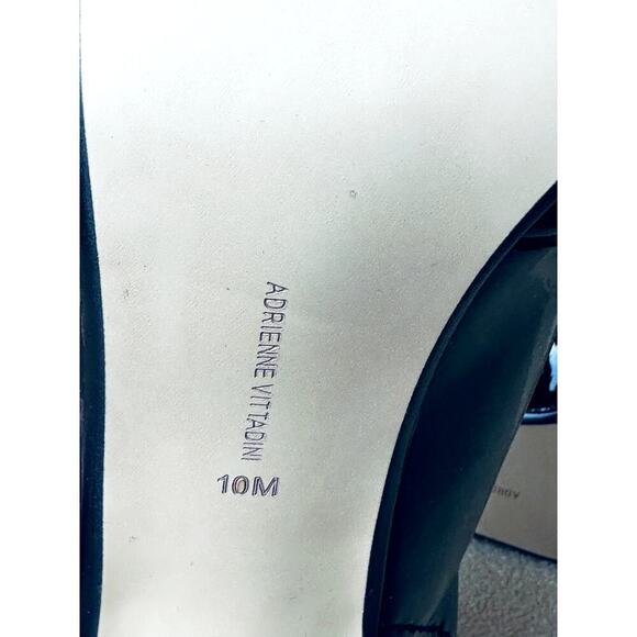 Adrienne Vittadini Black Heels Peep Toe Patent Leather Women's Size 10M NWOB - Picture 8 of 8